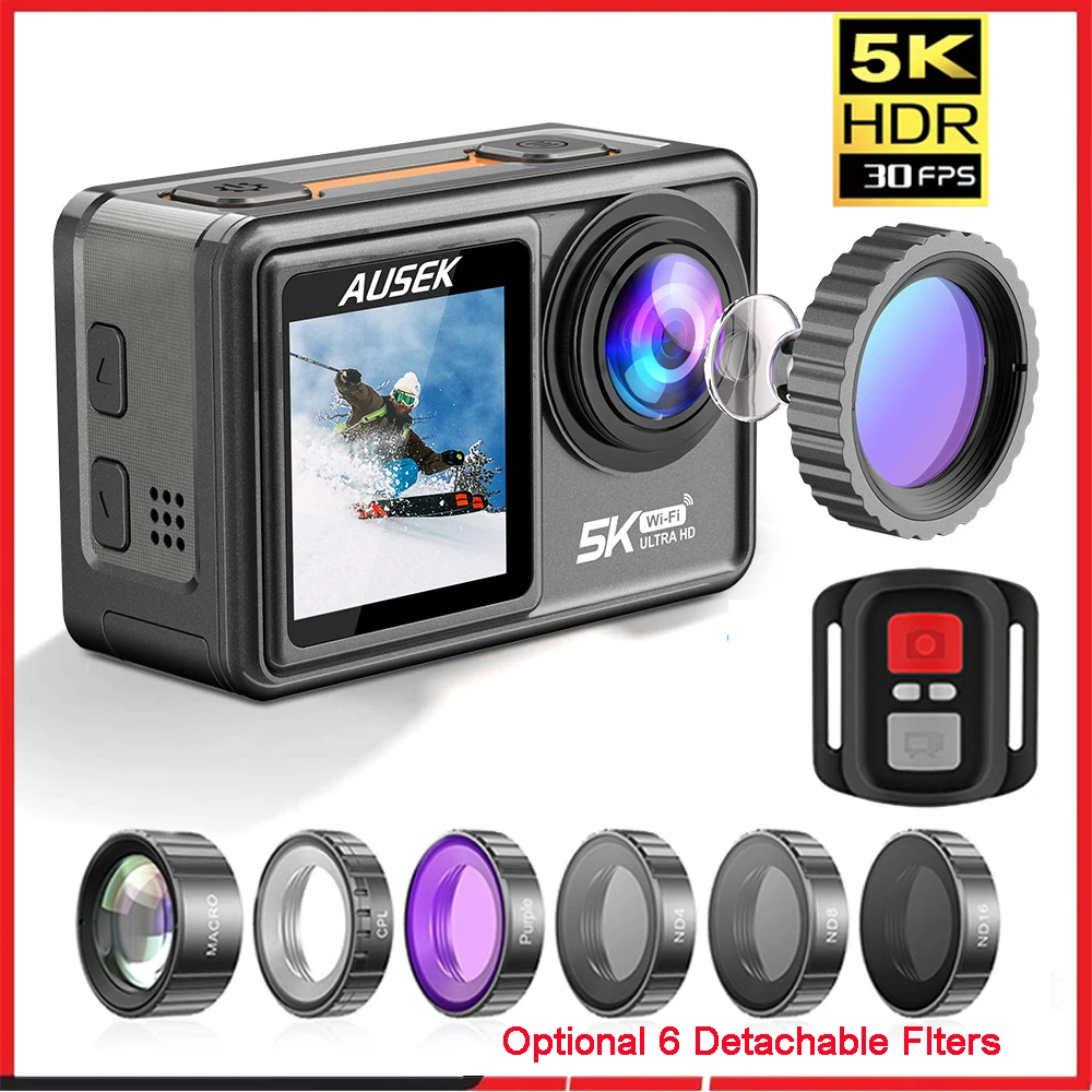 Webcam 4K - Cámara de Acción AUSEK M81TR 5K