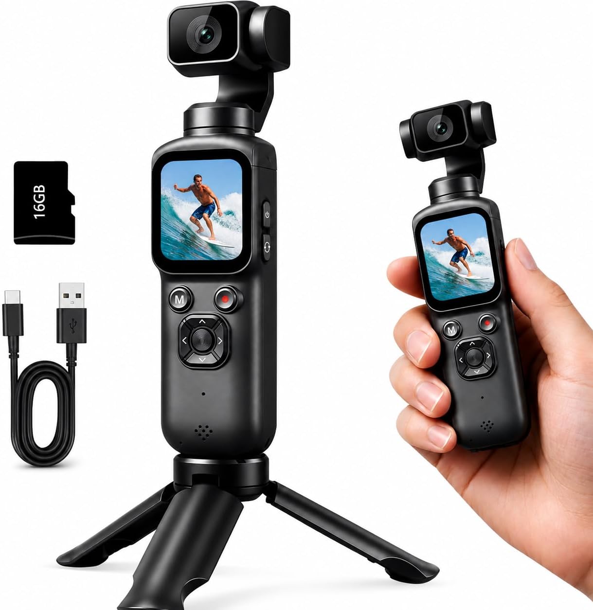 Webcam 4K - Cámara de Video 4K con Gimbal