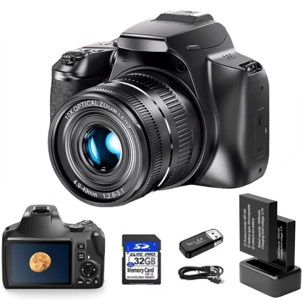 Webcam 4K - Cámara Digital 4K para fotografía, cámara