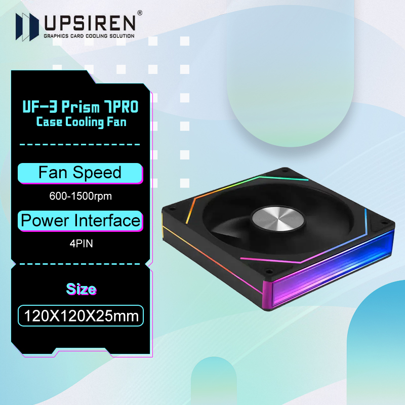 Argb Case Fan - UPSIREN UF-3 Prism 7PRO ventilador de