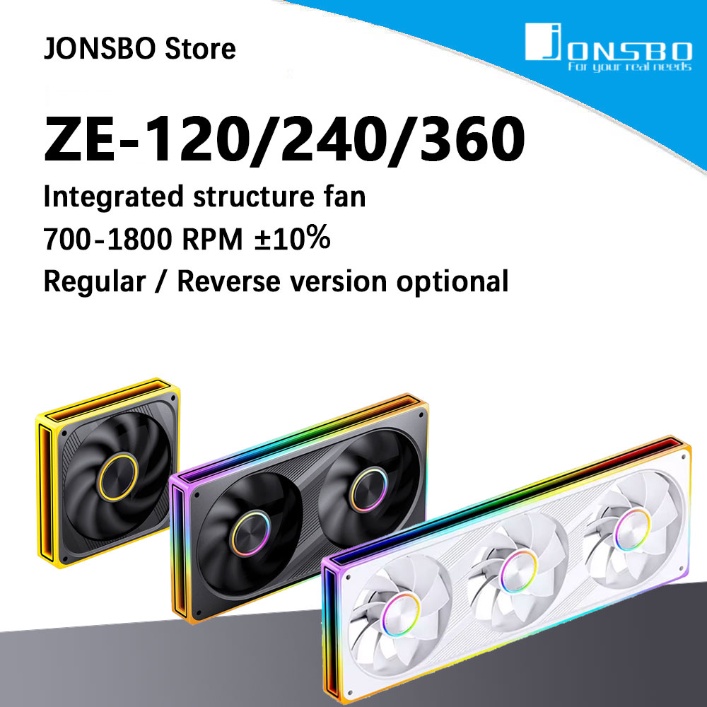 Argb Case Fan - Ventilador de Caja JONSBO ZE-120/240/360 de