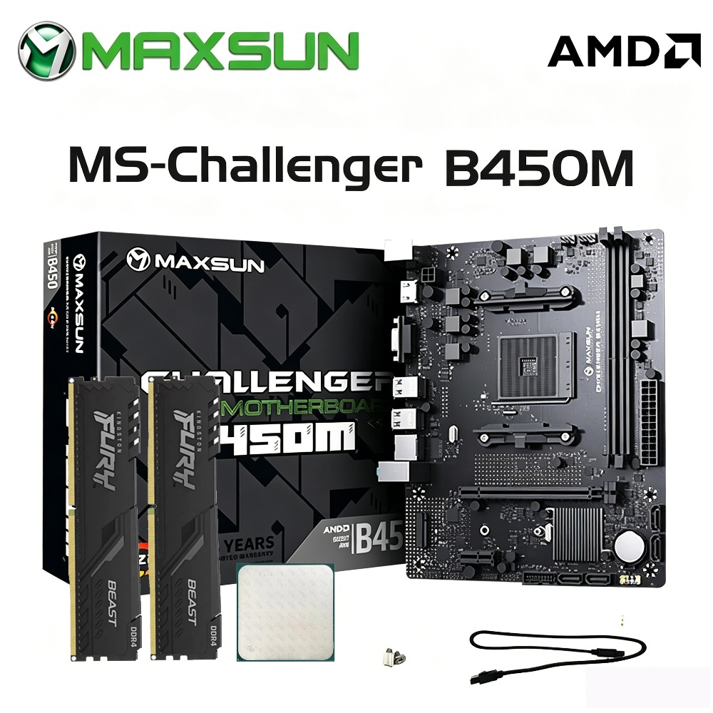 Pc Gaming Xeon - Combo de Placa Base Maxsun B450