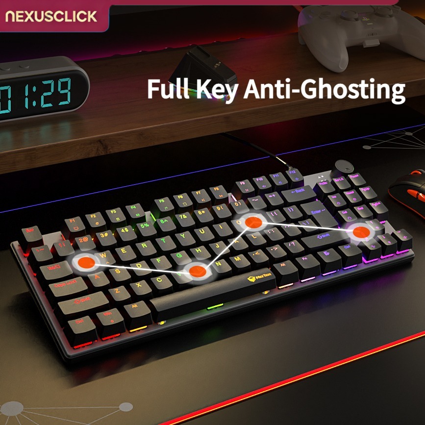 Teclado Mecánico NexusClick de - Anti-Ghosting Keyboard reseña y precio