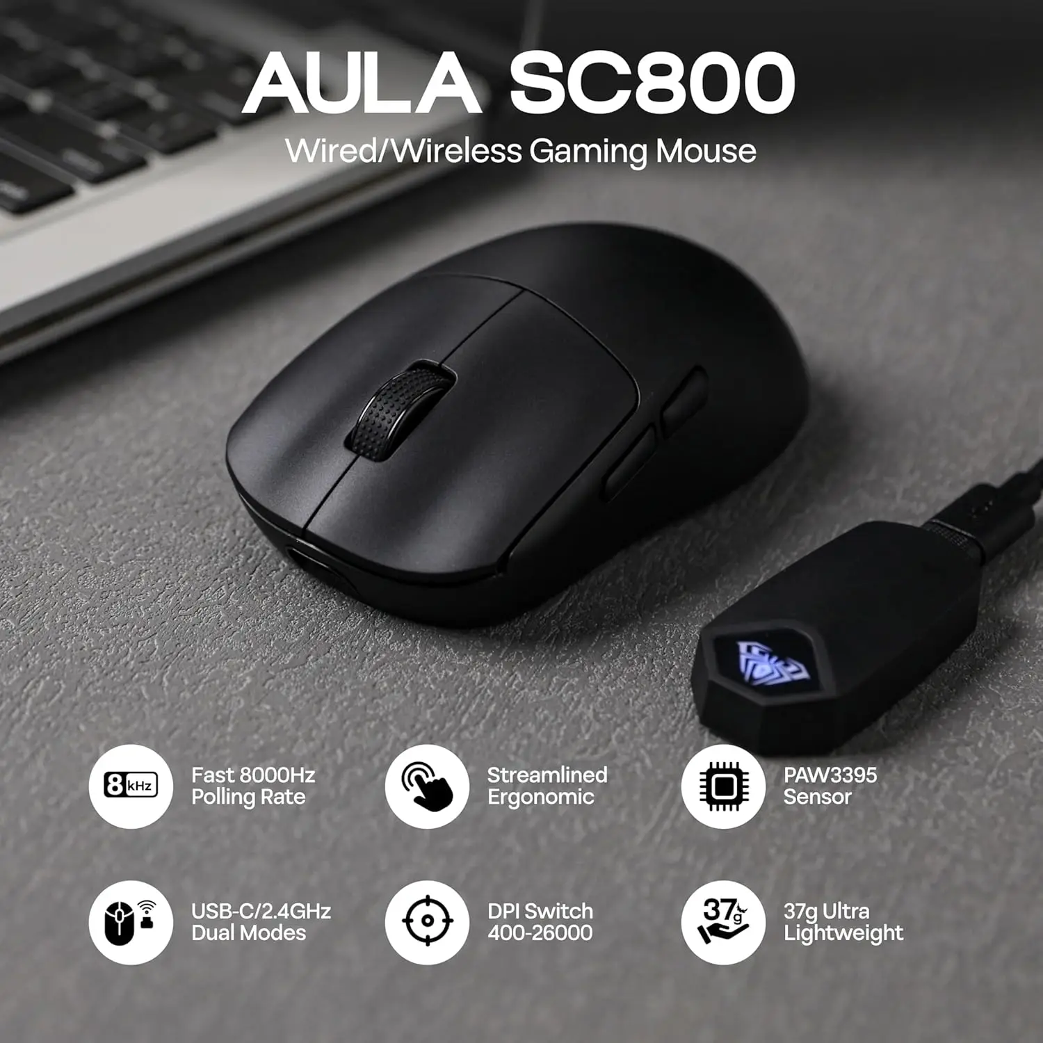 Ratón para juegos AULA SC800 U - Pc Gaming Gigabyte reseña y precio
