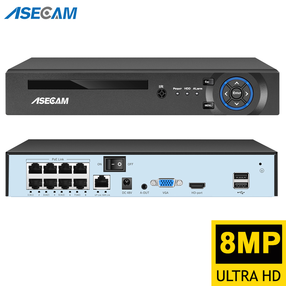 Super 8MP POE NVR grabadora de - Webcam 4K reseña y precio