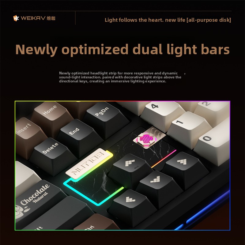 Teclado Mecánico WEIKAV NUT108 - Pc Gaming Kit reseña y precio