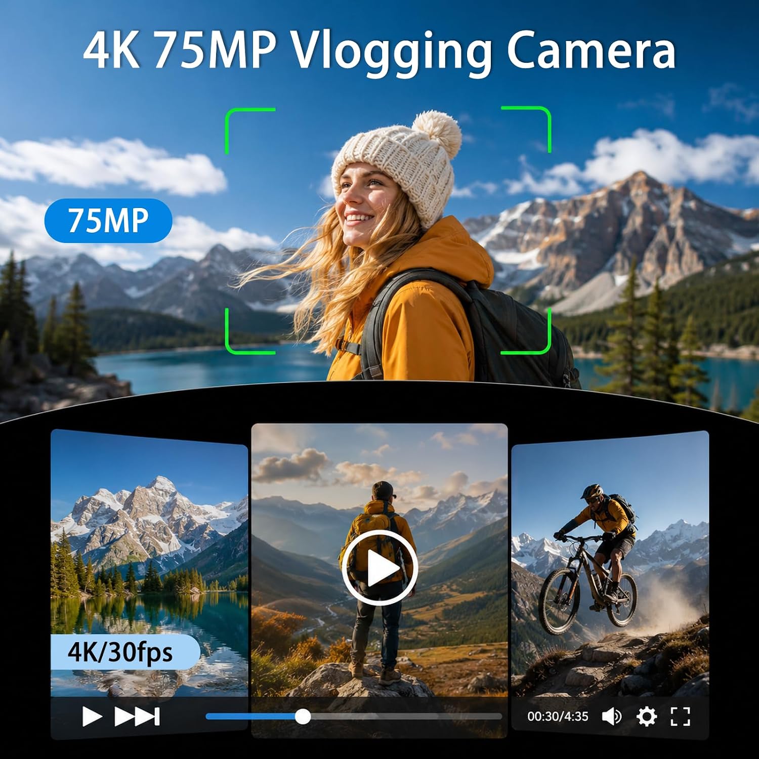 Cámara de Video 4K con Gimbal  - Webcam 4K reseña y precio