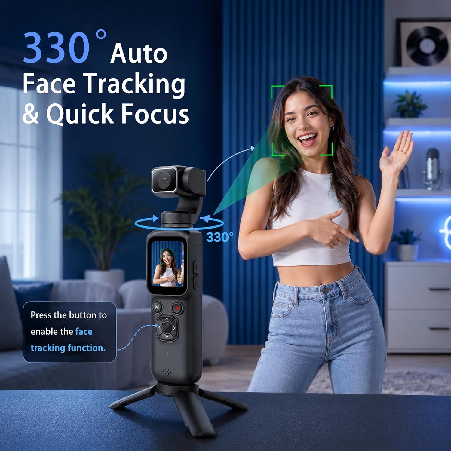 Cámara de Video 4K con Gimbal  - Webcam 4K reseña y precio