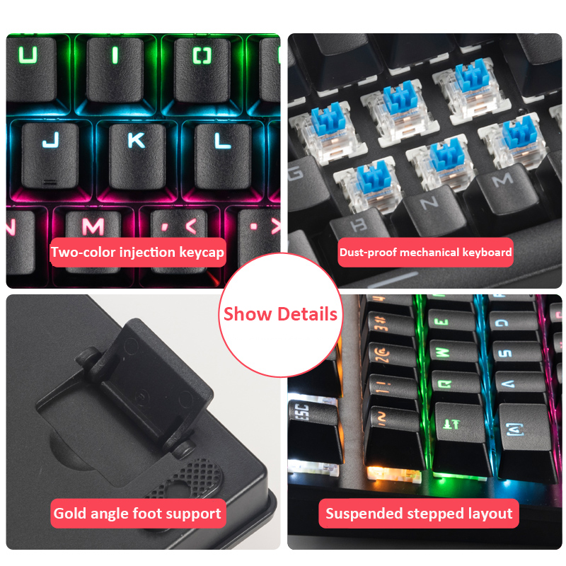 Teclado mecánico para videojue - Anti-Ghosting Keyboard reseña y precio