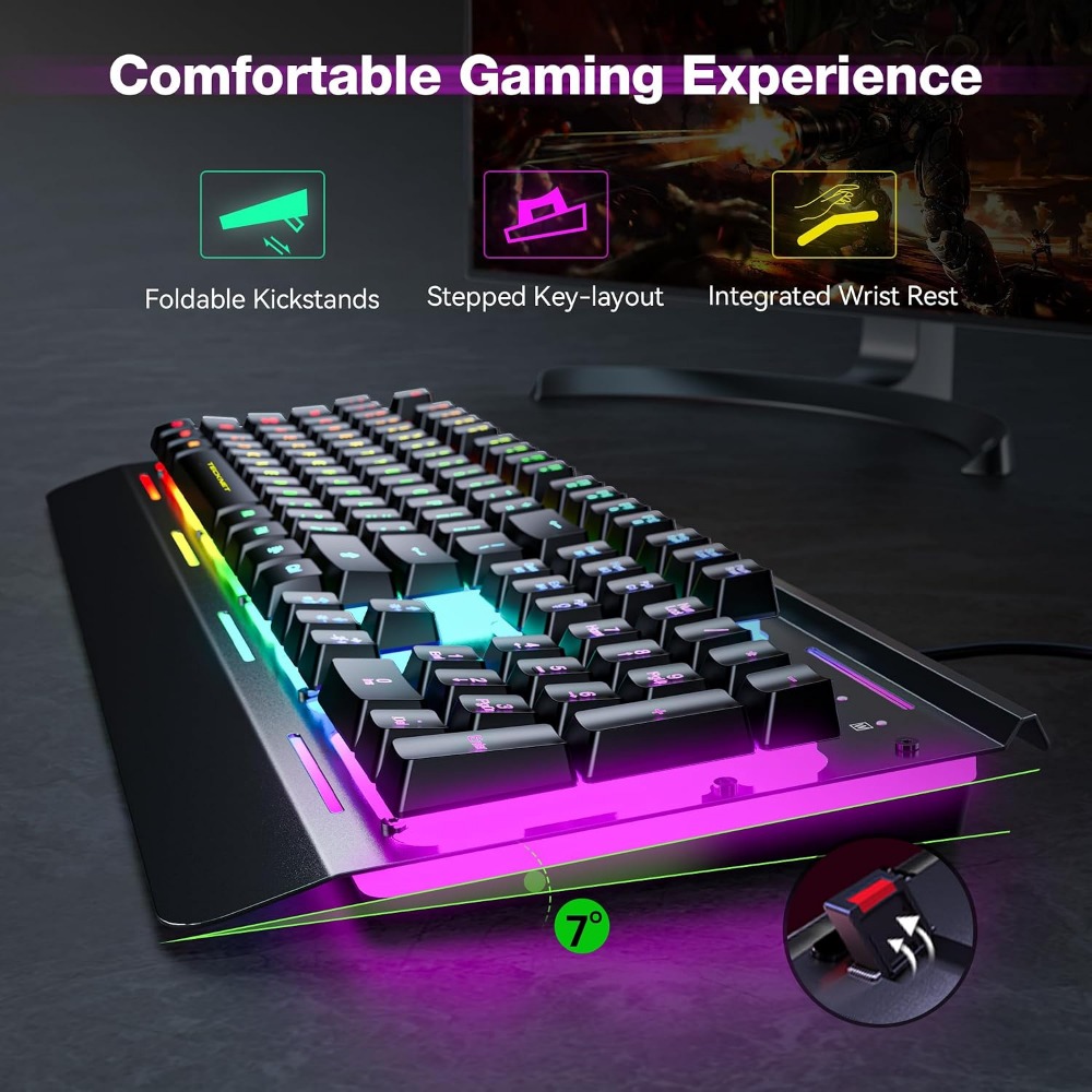 Teclado para Juegos con Cable  - Anti-Ghosting Keyboard reseña y precio