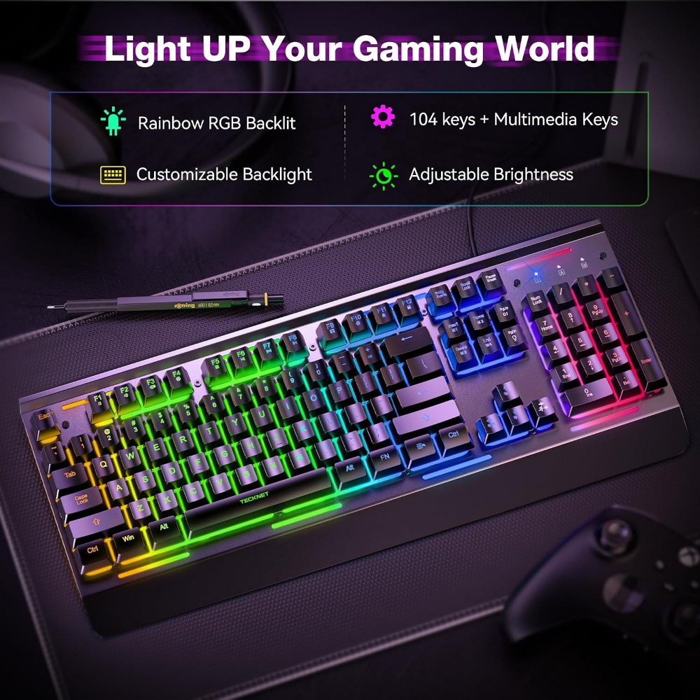 Teclado para Juegos con Cable  - Anti-Ghosting Keyboard reseña y precio