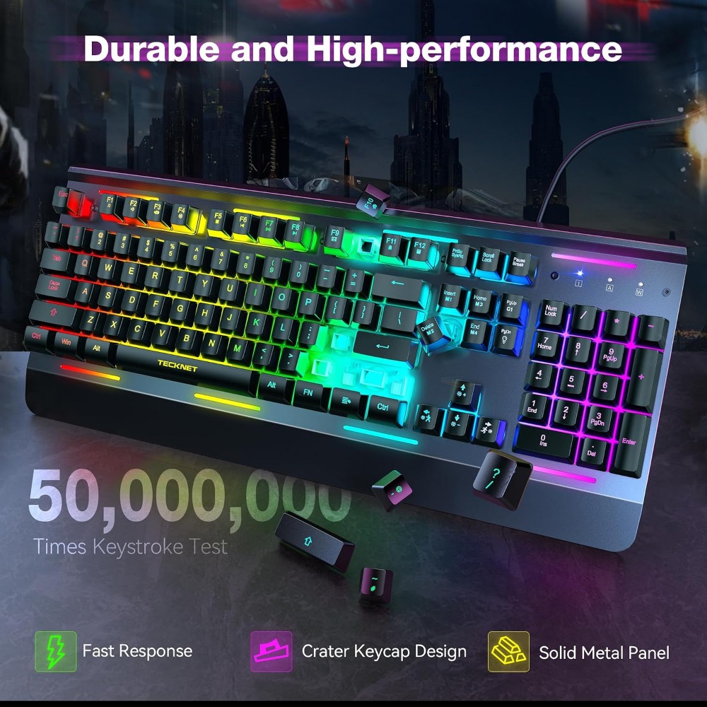 Teclado para Juegos con Cable  - Anti-Ghosting Keyboard reseña y precio