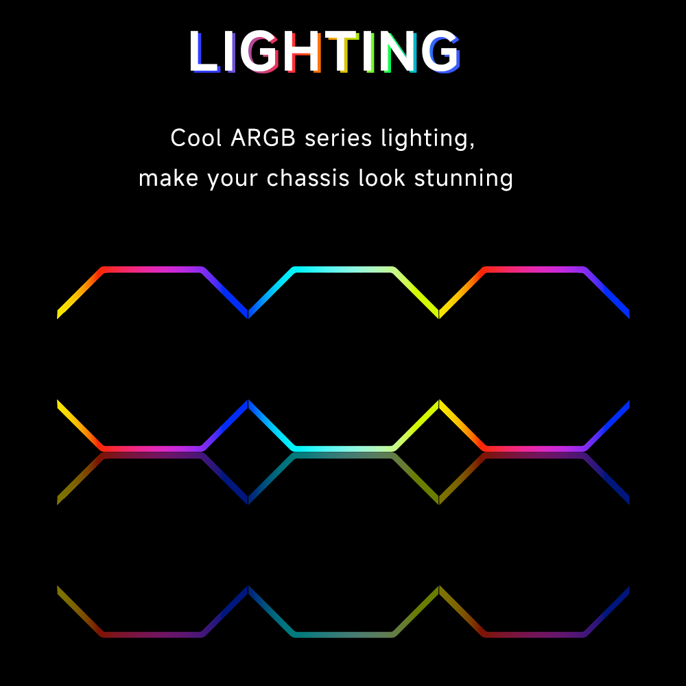 Luces corrientes que fluyen de - Argb Case Fan reseña y precio