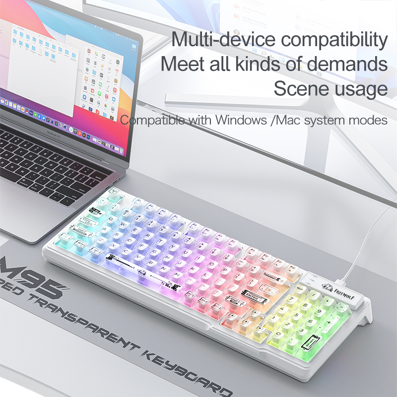 Teclado RGB Transparente con C - Anti-Ghosting Keyboard reseña y precio