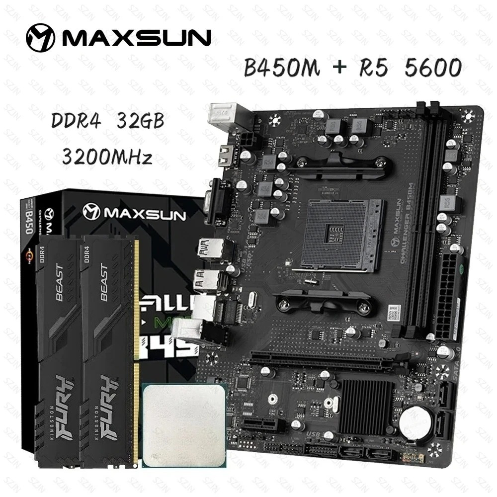 Combo de Placa Base Maxsun B45 - Pc Gaming Xeon reseña y precio